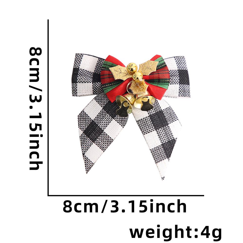 Mini Christmas Bow with Bells - Tree Ornament & Gift Box Decoration