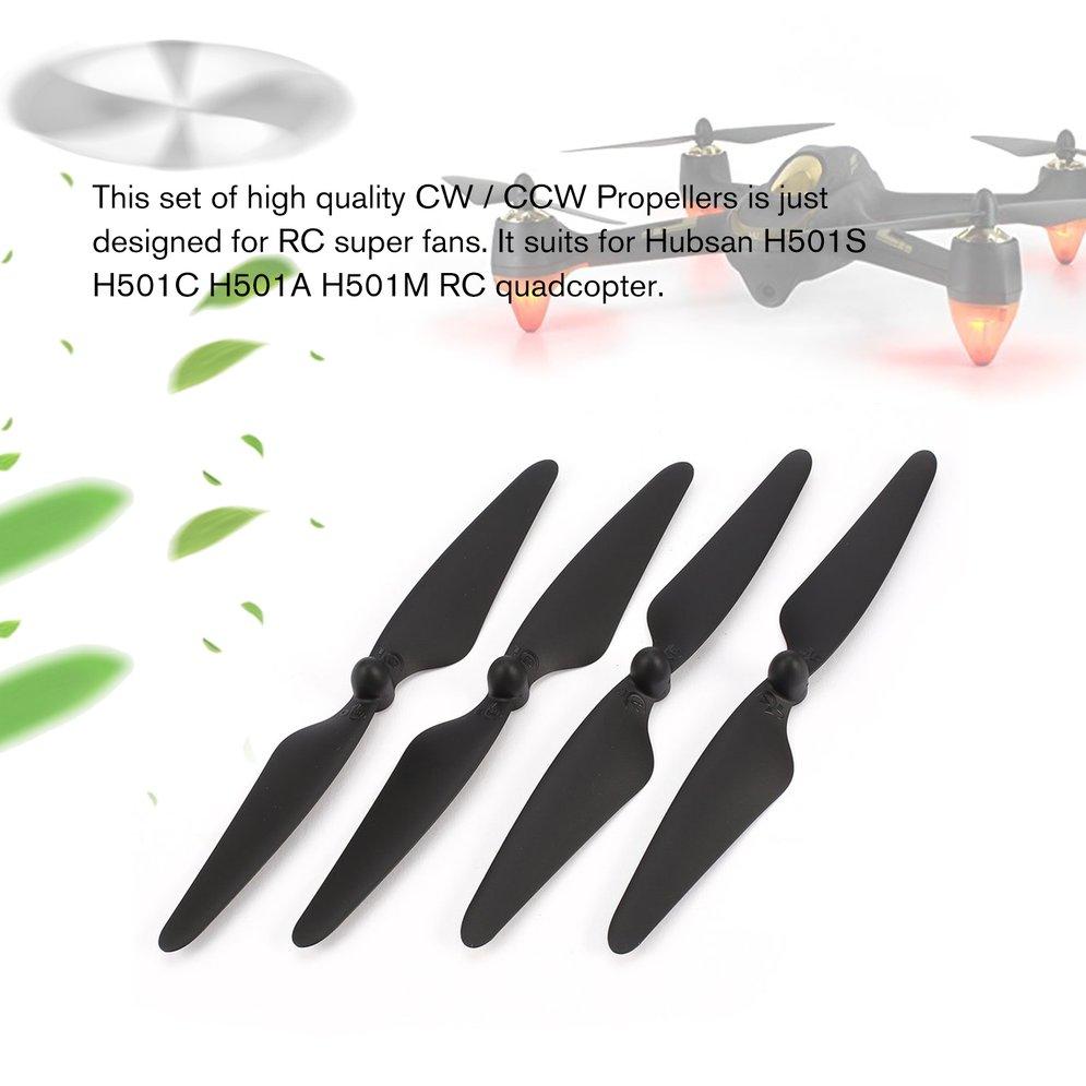 KC 2 Pairs Original CW/CCW Propeller Blade RC Part For Hubsan H501S ...