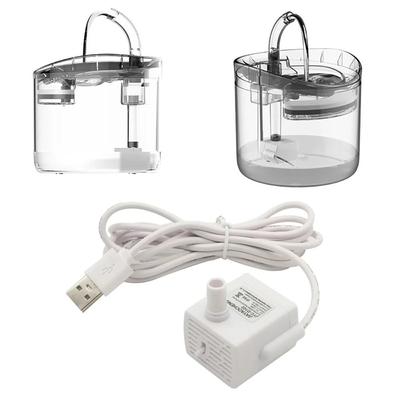 Verstellbares Hunde-USB-Kabel Katzen-Wasserbrunnen Wasserspender Motor Trinknapf Wasserpumpe
