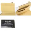 Used CHANEL Coin Case Matrasse Compact Wallet Card Case Lambskin Beige 31 Series