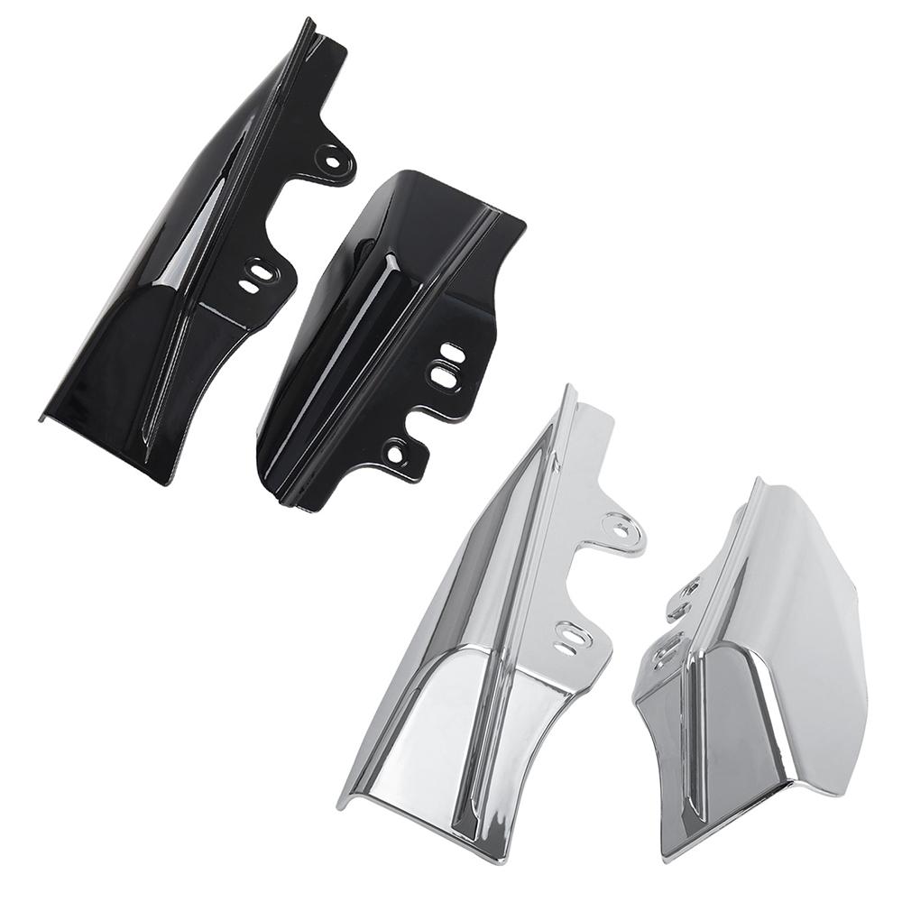 Motorcycle Mid-Frame Air Deflector Heat Shield Cover Black For Harley Touring Road King Electra Street Glide 2001-2008
