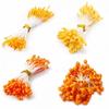 Orange Flower Double-Headed Stamen Foam Hairpin DIY Accessories
