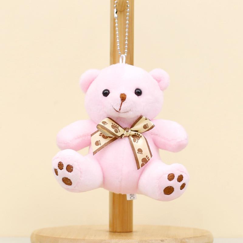 Cute Teddy Bear Plush Toy Keychain Adorable Bear Bag Charm Soft Stuffed Animal