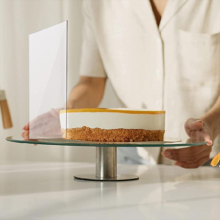 Cake Smoother Stripes Edge Side Cake Scraper Frosting Scraper for Cakes Smooth