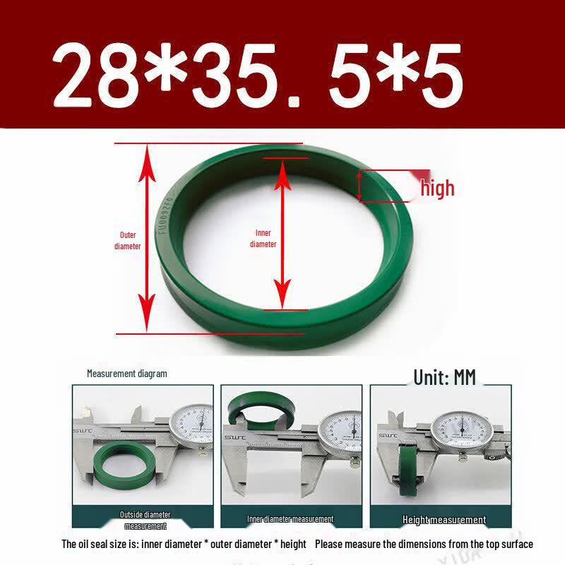 Hydraulischer Kolbenstangen-Dichtring aus Polyurethan