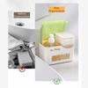 Refillable Hand and Dish Soap Dispenser Set Plastic Double Soap Dispenser  for Home