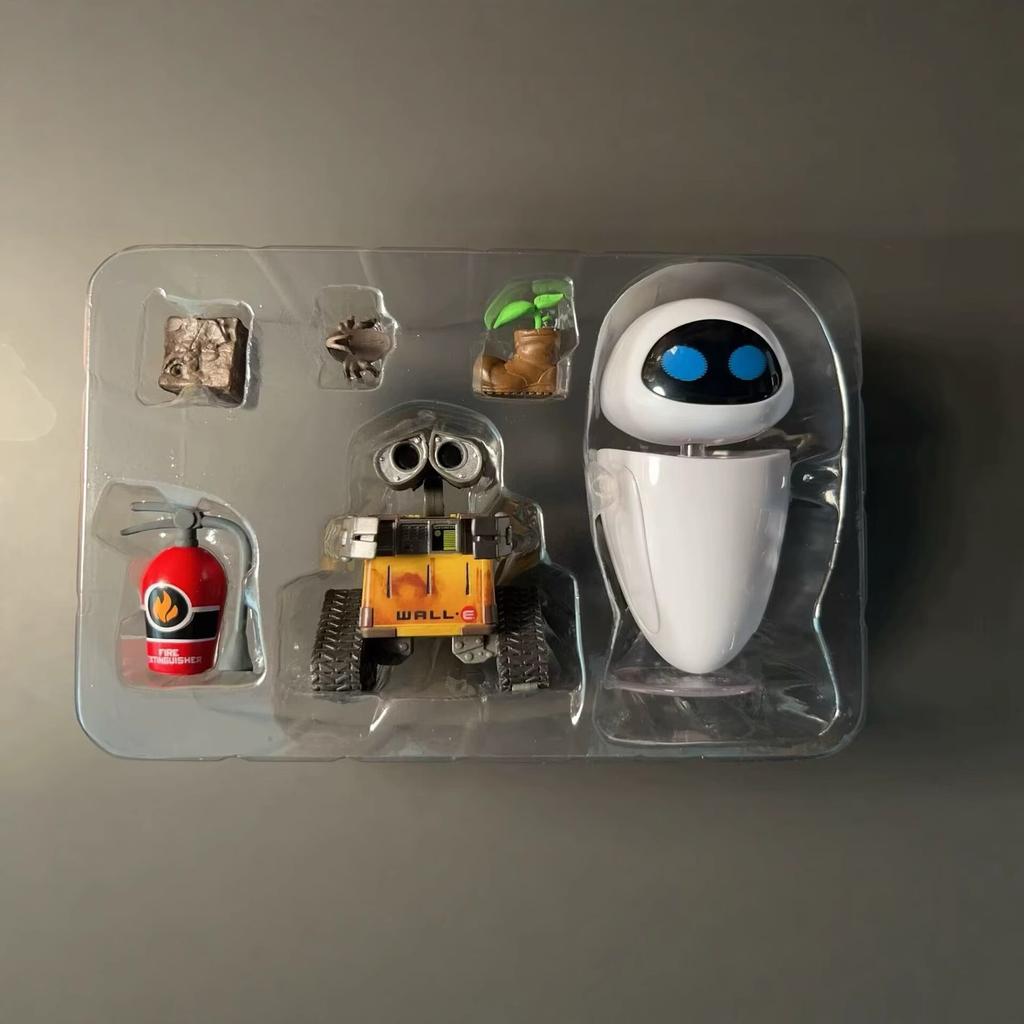 Robot WALL E & EVE Set PVC Collection Action Figure Toys 9cm