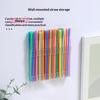 M-5/6 Grids Reusable Straw Holder Kitchen Countertop Storage Rack with Strong Double-Sided Tape for Countertops & Cabinet