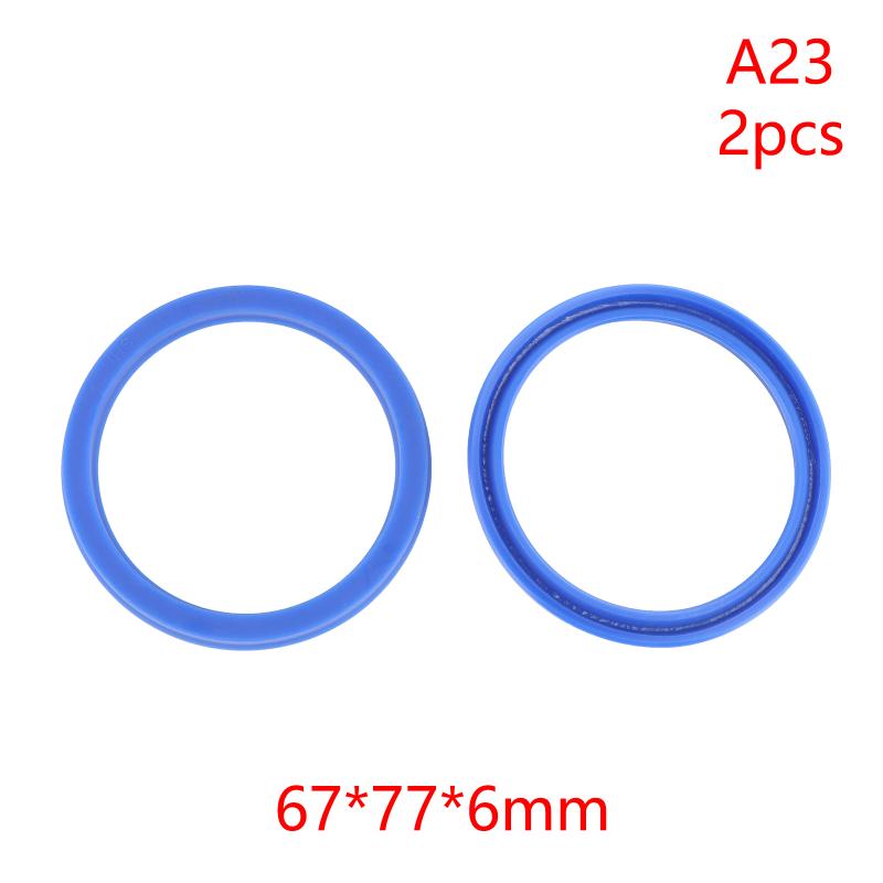 2Pcs PU Hydraulic Oil Seals with Single Lip Radial Shaft for Equipment Repair