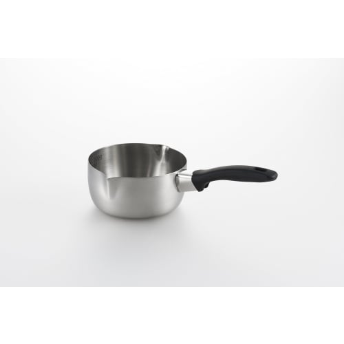 Yokoyama Yukihira Pot, Stainless Steel and Copper (Rust-Resistant), with Graduations, Souen, Induction and Gas Compatible, 16cm, SE-05