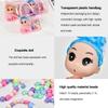 Pulseira Colar de Menina Conjunto de Contas DIY Bolsa Cosmética Infantil Contas para Criação de Joias Faixa de Cabelo Kit de Boneca com Bolsa