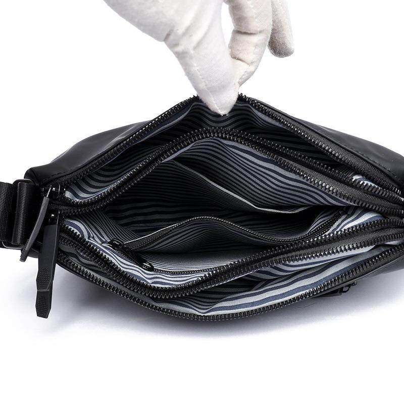 Men's shoulder bag, casual satchel, waterproof bag, multi-compartment, large-capacity shoulder messenger bag, men's one-piece delivery.