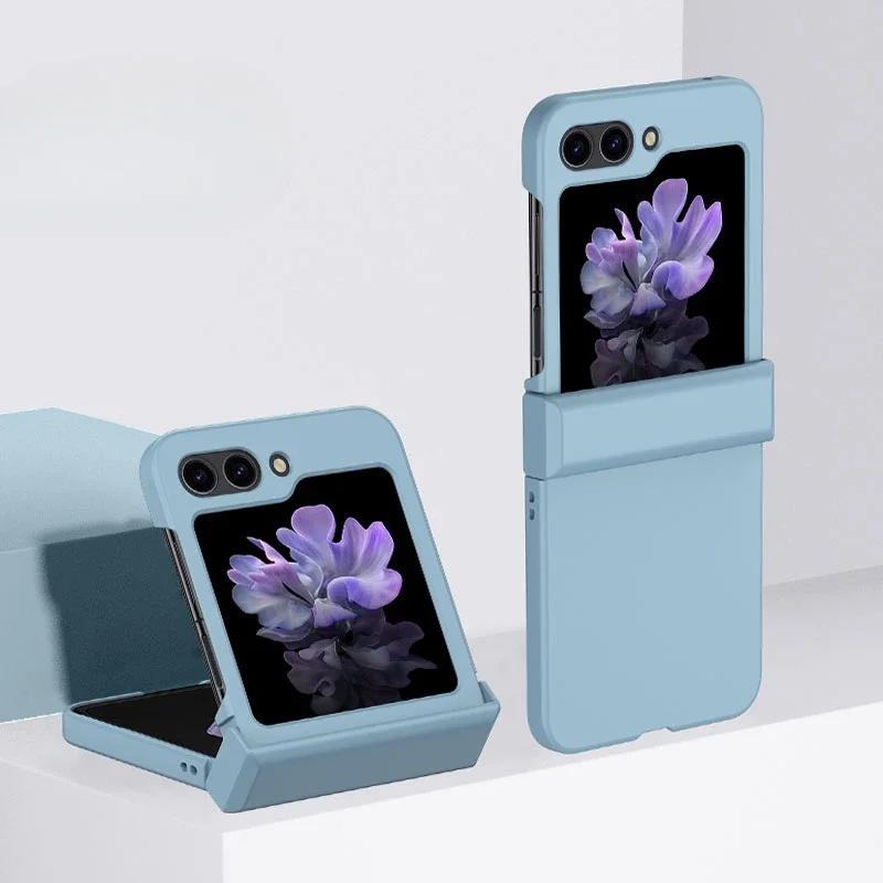 Hard Shell Skin Feel Phone Case for Samsung Galaxy Z Flip 7 6 5 4 3 Flip6 Flip5 Flip4 Flip7 Hinge Protection Shockproof Cover