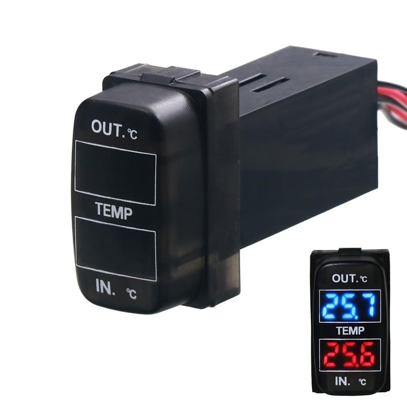 Dual Temperature Display Inside And Outside The Car Dual Temperature Sensor For Mitsubishi ASX Lancer Outlander Pajero чёрный