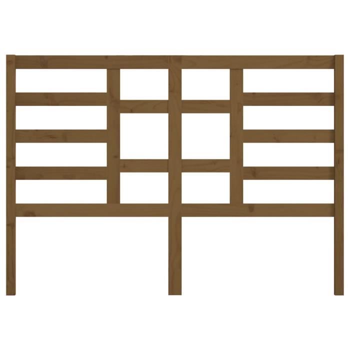 VidaXL Headboard Honey Brown 156x4x104 Cm Solid Pine Wood 818148
