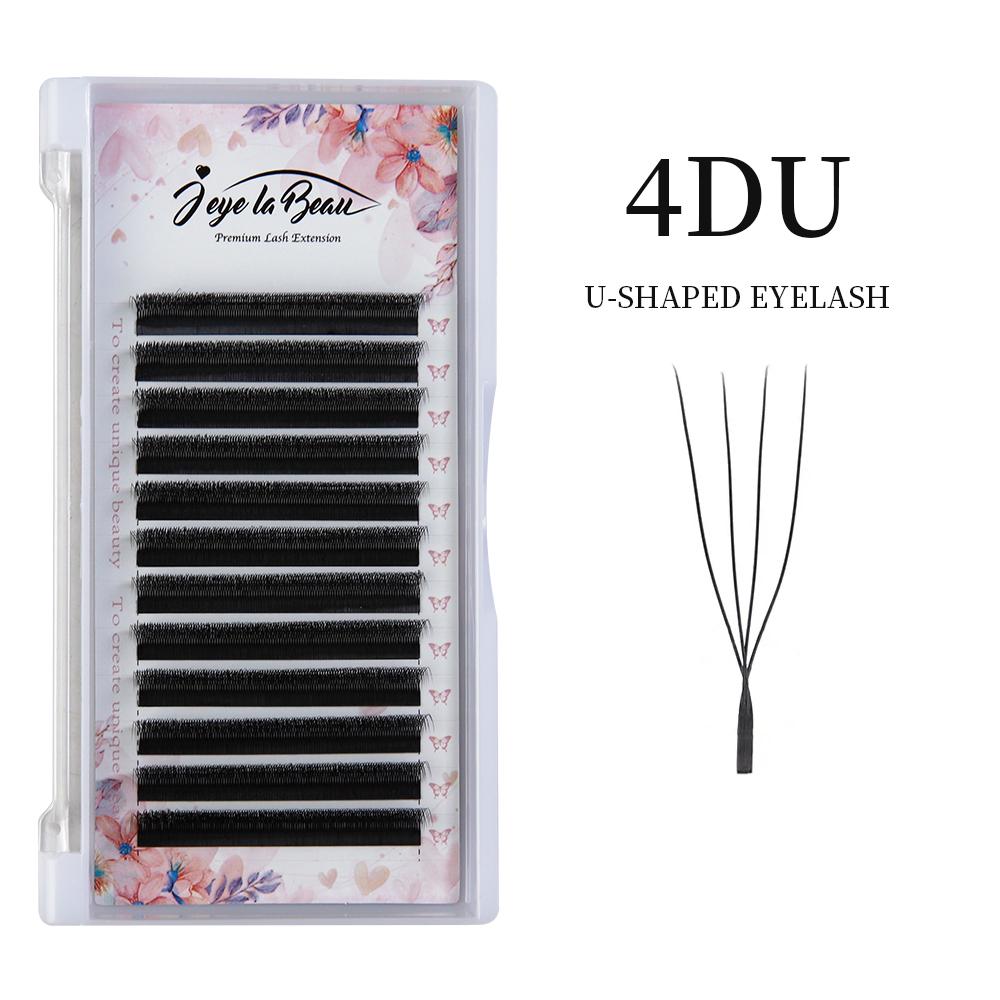 Goddess U Shaped YY 3D 4D 5D Eyelashes Extension Handmade Premium Soft Premade Fan U Lashes Beauty Makeup W Bloom Lashes