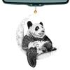 Christmas Tree Decorations Animal Hanging Ornament Sitting On The Moon Animal Pendants Car Rearview Mirror Hanging Ornaments