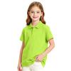 Girls' Short Sleeve School Uniform T-Shirt Casual Dress Top for Everyday Wear