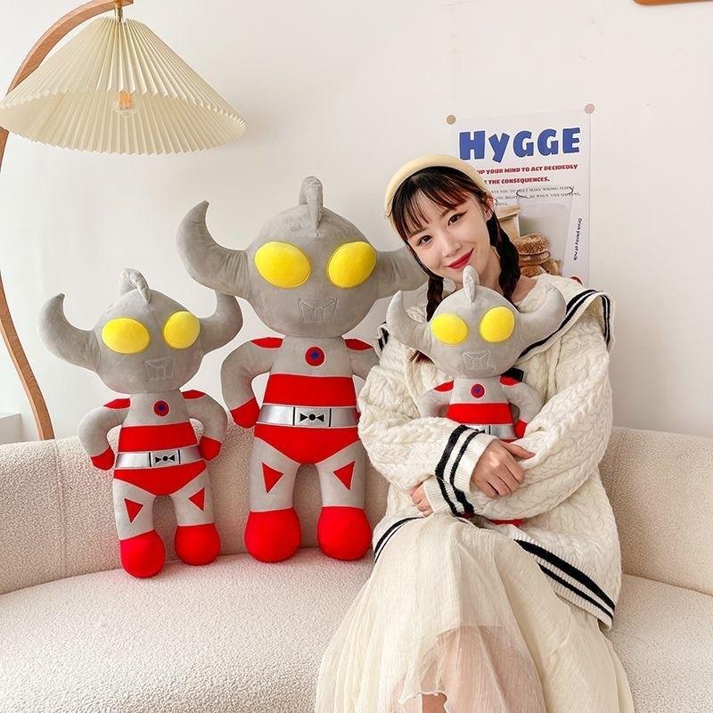 Ultraman Plush Toy Large Stuffed Doll With Fiber Cotton Filling For Kids Bedroom Decor