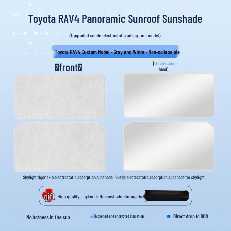 Sunshade for Toyota RAV4 Sunroof: Heat Insulation, Sun Protection, Privacy Blinds