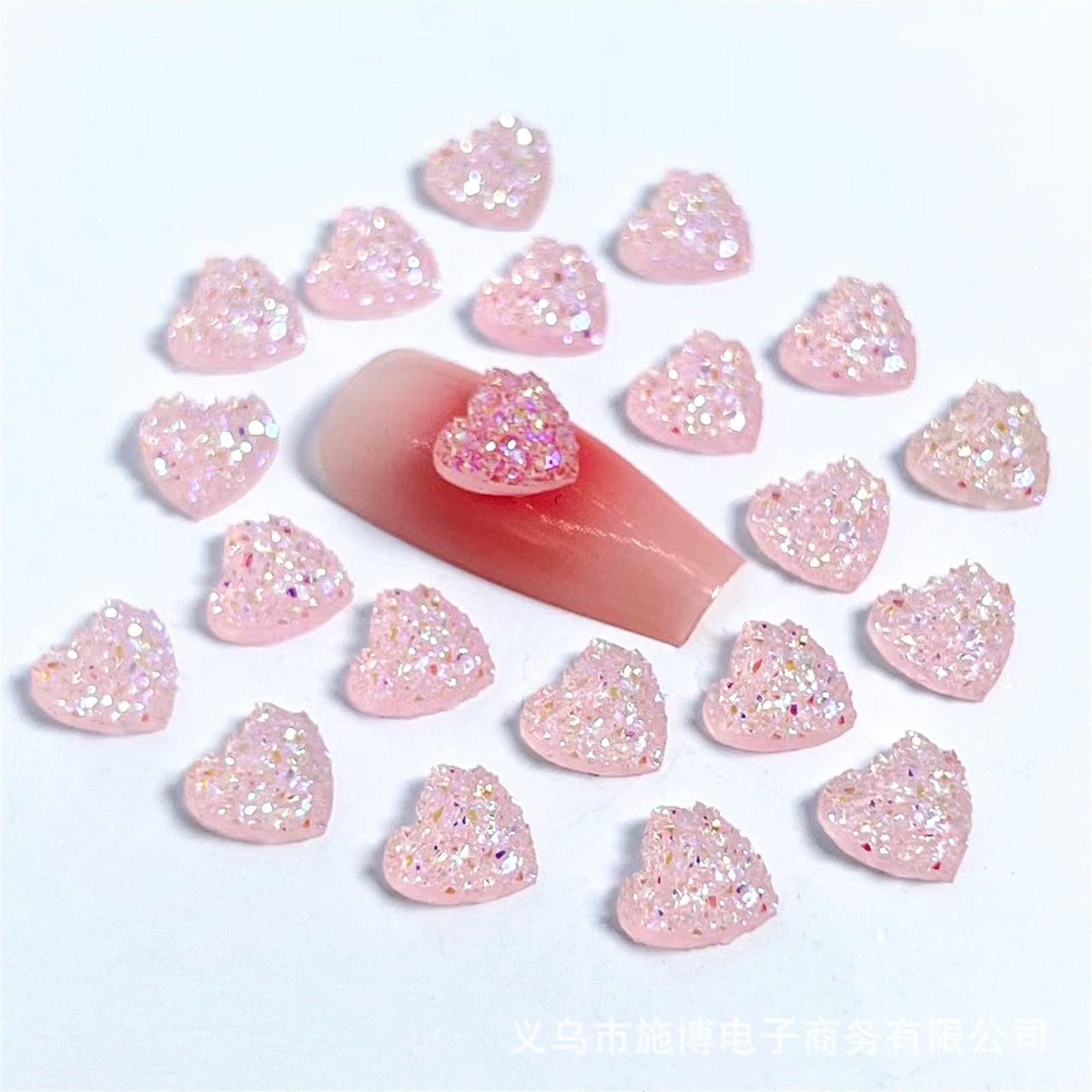 

100pcs Resin 8mm Bling Flatback Rhinestone Ornaments DIY Wedding Appliques Craft 696 One Size розовый