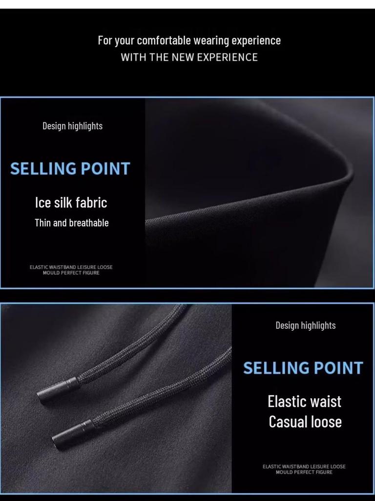 Men's Quick-Dry Cropped Sports Pants for Running & Cycling - Spring/Autumn 2025 Edition.