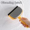Multi-functional Glass Cleaning Brush, Double-sided Brush for Bathroom Window Car Window Mirror Cleaning Household Cleaning Tool