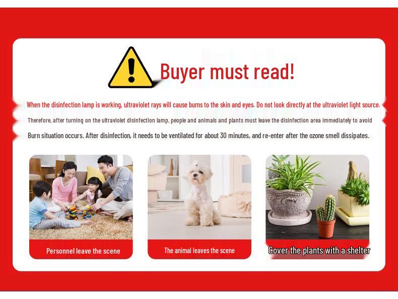 Indoor Mobile Ultraviolet Ozone Lamp