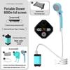 Portable Outdoor Electric Shower Set with Charging Shower Head and Tent