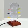 Boîte d'exposition pour médiators de guitare, Chevalet d'exposition pour guitare en acrylique, Support transparent pour médiators de guitare, Boîte à médiators avec socle, Porte-médiators de guitare