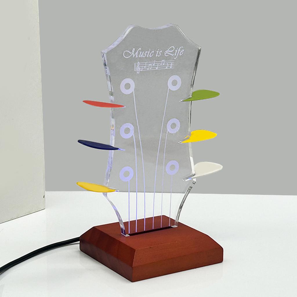 Boîte d'exposition pour médiators de guitare, Chevalet d'exposition pour guitare en acrylique, Support transparent pour médiators de guitare, Boîte à médiators avec socle, Porte-médiators de guitare