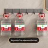 ZNMW Punch-Free 7-Hook Bathroom Wall Hanger (2-Pack)