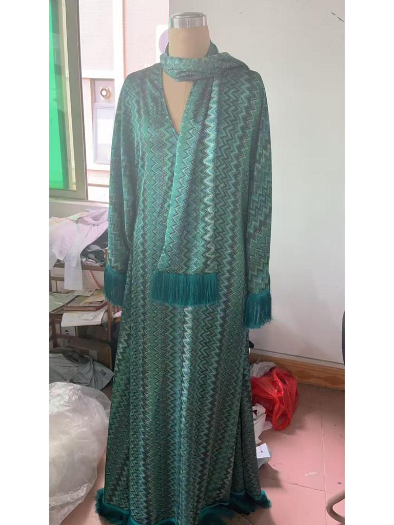 2026 Stylish European & American Women's Elegant Long Tassel Dress