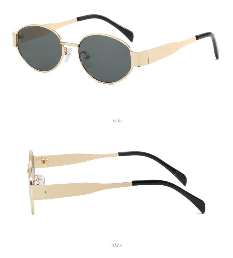 Women's 2025 High-End Retro Cat-Eye Arc De Triomphe Oval Polarized Sunglasses