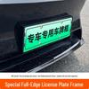 2025 NIO ET5/ET5T Full-Coverage Green License Plate Frames for New Energy Vehicles