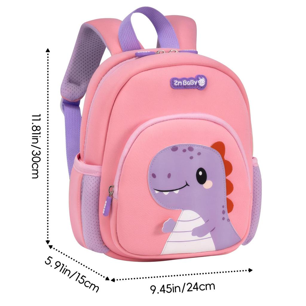Maeau Cute Mini Backpack for Double Shoulder Backpack with Reflective Dinosaur Perfect for Kindergarten and SY003 Girls, Children's, Strips, Design,