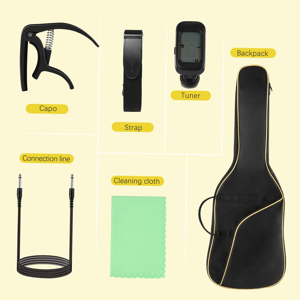 Electric Guitar Professional Solid Wood Guitar Stringed Musical Instrument Poplar Body Hard Maple