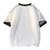 V-neck Loose Short-sleeved Men's T-shirt Summer Casual Splicing Thin Top