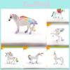 Unicorn Statue Pvc Colorful Winged Pegasus Mythical Animal Home Decor For Kids