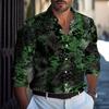 Camicia da uomo a maniche lunghe 3D