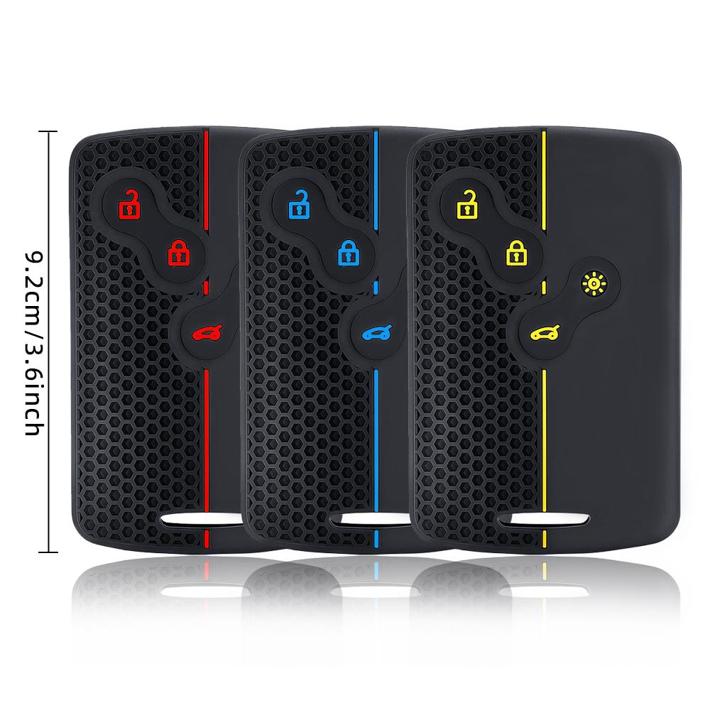 Silicone Car Key Case Cover Shell for Renault Duster Captur Clio Logan Megane 1 2 3 Koleos Scenic Nema Fluence Zoe Accessory