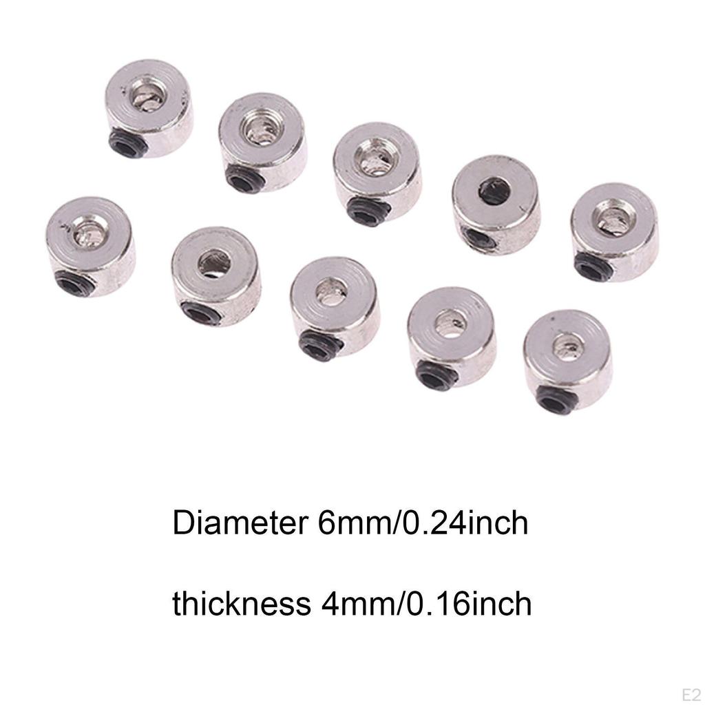 10 Pieces Airplane Model Wheel Clamps RC Landing Gear Stoppers Accessories Alloy Reliable