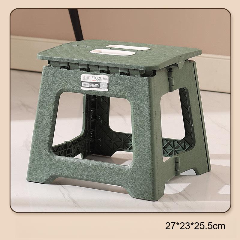 Portable Folding Stool for Outdoor Activities - Thickened Plastic, Lightweight Design
