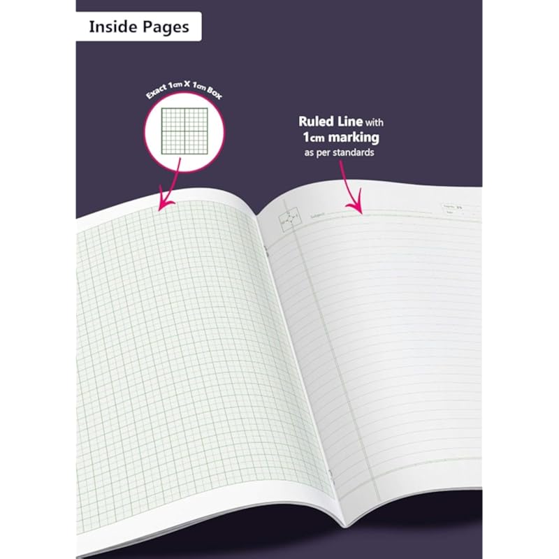 Target Publications Woodsnipe Graph Paper Books For School | Graph Books A4 Size With Brown Cover | 56 Pages | Graph She
