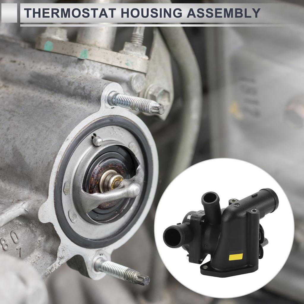 RATCHROLL Inner Car Temperature Control for Volkswagen Touareg Durable Engine Coolant Temperature Control Housing Part Number 1 Piece 3.2L 2004-2007,