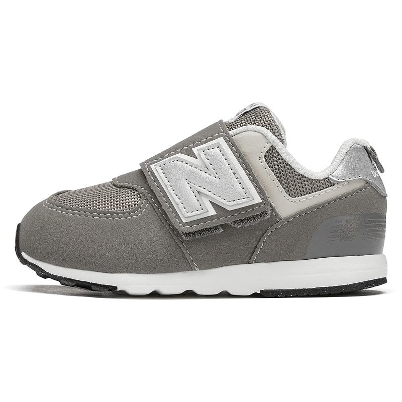 

New Balance 574GR Серые детские туфли для малышей на липучках 25 (14.5cm)