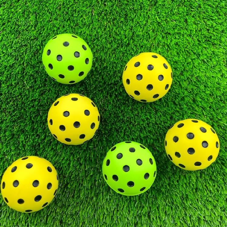 3Pcs Practice Bounce Ball Quiet Foam Pickleballs Bounce Ball Noise Reducing Soft Pickleballs for Indoor Home Use