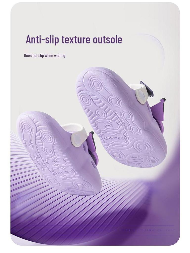 Sanrio Girls' Non-Slip Cartoon Summer Slippers - Lightweight & Soft Sole for Children