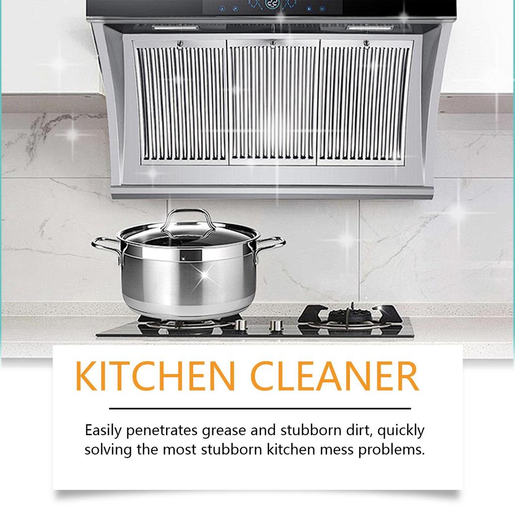 Jue-Fish Kitchen Foam Cleaner for Heavy Oil Stains and Range Hoods