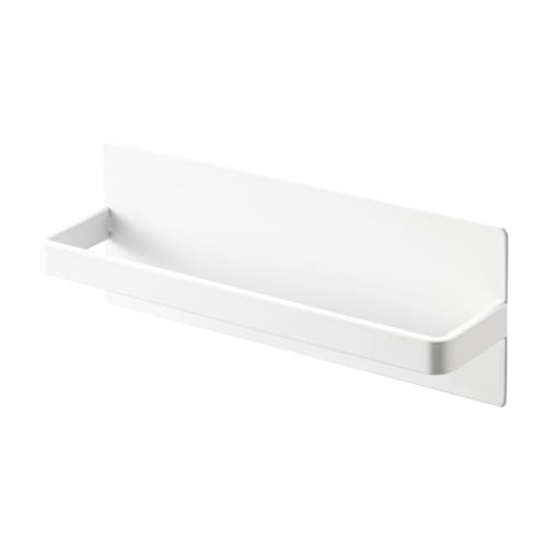 Yamazaki Magnetic Kitchen Towel Rack, Wide, White, Approx. W28 X D4.5 X H5cm, Tower Towel Rack, Easy To Install with Magnet, Model 3099